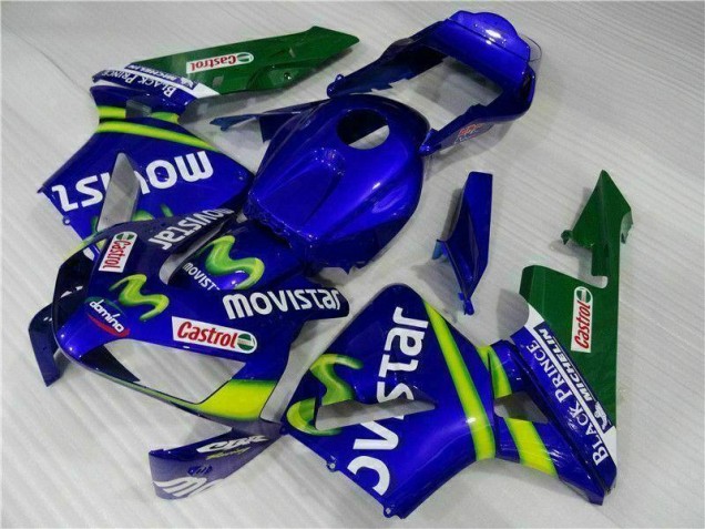 Carénage Moto CBR 600 RR 2003-2004 - Bleu Vert Movistar Castrol Carénage Moto CBR 600 RR 2003-2004 - Bleu Vert Movistar Castrol