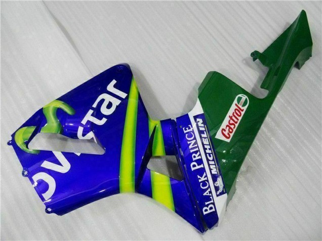 Carénage Moto CBR 600 RR 2003-2004 - Bleu Vert Movistar Castrol Carénage Moto CBR 600 RR 2003-2004 - Bleu Vert Movistar Castrol