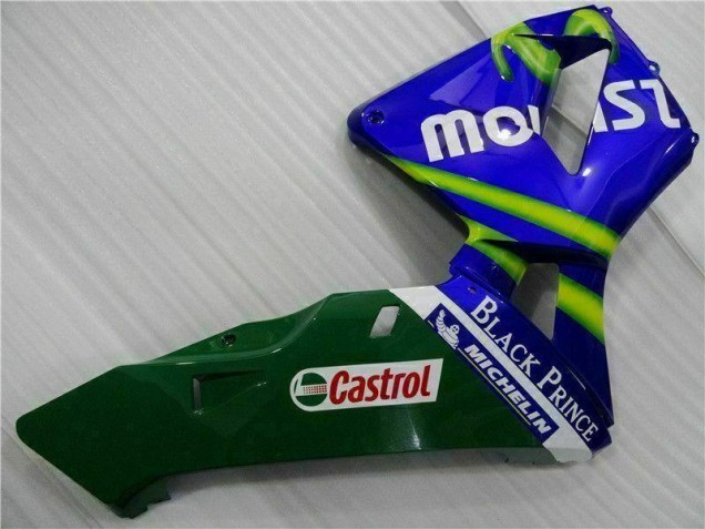 Carénage Moto CBR 600 RR 2003-2004 - Bleu Vert Movistar Castrol Carénage Moto CBR 600 RR 2003-2004 - Bleu Vert Movistar Castrol