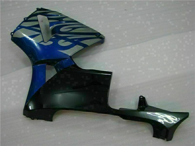 Carénage Moto CBR 600 RR 2003-2004 - Bleu avec Argent Flamme Carénage Moto CBR 600 RR 2003-2004 - Bleu avec Argent Flamme