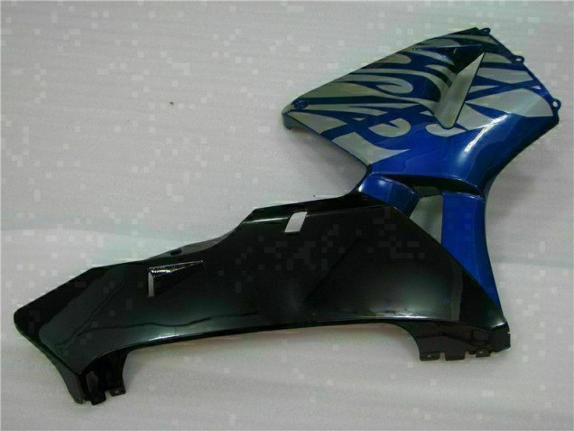 Carénage Moto CBR 600 RR 2003-2004 - Bleu avec Argent Flamme Carénage Moto CBR 600 RR 2003-2004 - Bleu avec Argent Flamme