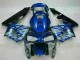 Carénage Moto CBR 600 RR 2003-2004 - Bleu avec Argent Flamme Carénage Moto CBR 600 RR 2003-2004 - Bleu avec Argent Flamme