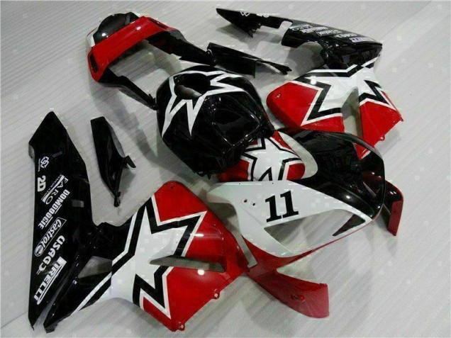 Carénage Moto CBR 600 RR 2003-2004 - Noir Blanc 11 Carénage Moto CBR 600 RR 2003-2004 - Noir Blanc 11