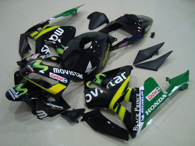 Carénage Moto CBR 600 RR 2003-2004 - Noir Movistar Carénage Moto CBR 600 RR 2003-2004 - Noir Movistar
