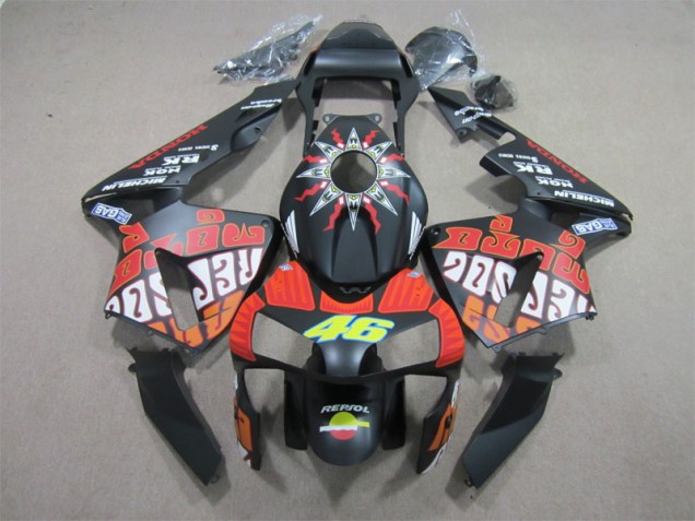 Carénage Moto CBR 600 RR 2003-2004 - Noir Rouge Repsol 46 Carénage Moto CBR 600 RR 2003-2004 - Noir Rouge Repsol 46
