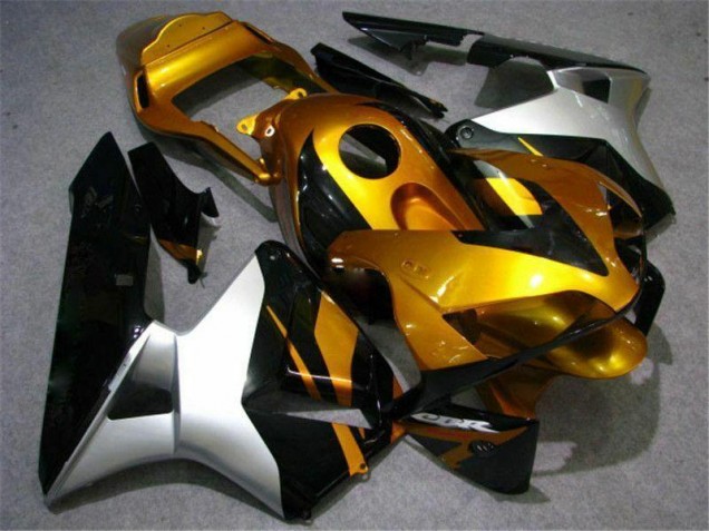 Carénage Moto CBR 600 RR 2003-2004 - Or Argent Noir Carénage Moto CBR 600 RR 2003-2004 - Or Argent Noir