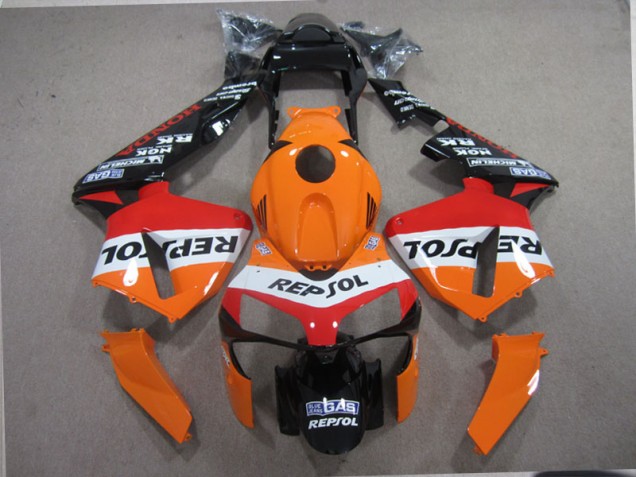 Carénage Moto CBR 600 RR 2003-2004 - Orange Noir Repsol Carénage Moto CBR 600 RR 2003-2004 - Orange Noir Repsol