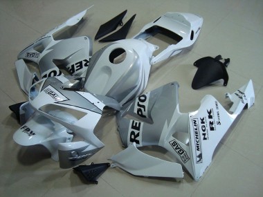 Carénage Moto CBR 600 RR 2003-2004 - Repsol Blanc Argent