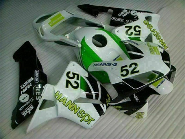 Carénage Moto CBR 600 RR 2003-2004 - Vert Blanc Noir
