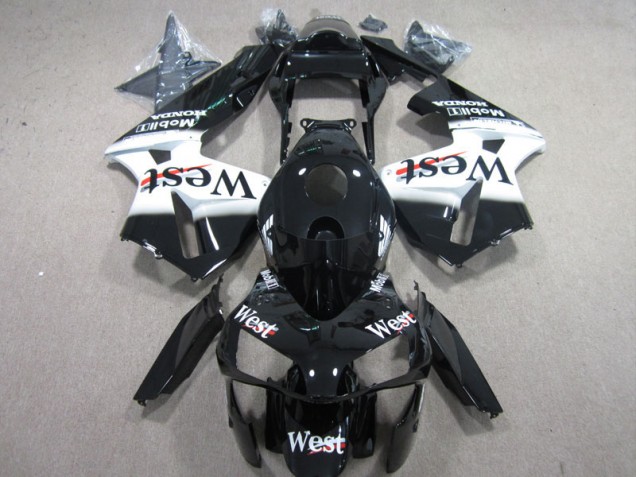 Carénage Moto CBR 600 RR 2003-2004 - West Blanc Noir Carénage Moto CBR 600 RR 2003-2004 - West Blanc Noir