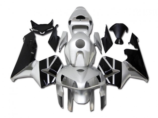 Carénage Moto CBR 600 RR 2005-2006 - Argent Noir Carénage Moto CBR 600 RR 2005-2006 - Argent Noir