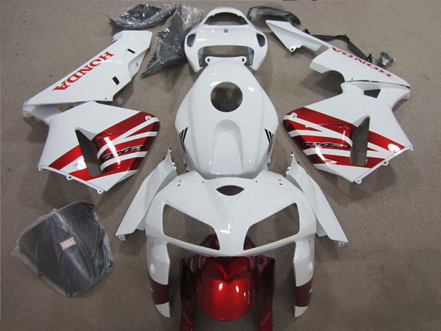 Carénage Moto CBR 600 RR 2005-2006 - Blanc Rouge