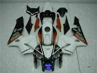 Carénage Moto CBR 600 RR 2005-2006 - Blanc Rouge Noir Lee