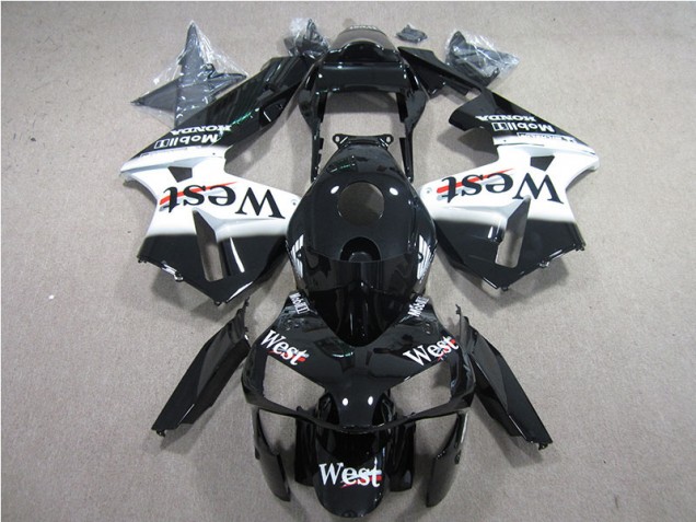 Carénage Moto CBR 600 RR 2005-2006 - Noir Blanc West Carénage Moto CBR 600 RR 2005-2006 - Noir Blanc West
