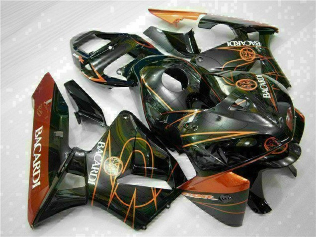 Carénage Moto CBR 600 RR 2005-2006 - Noir Orange BACARDI Carénage Moto CBR 600 RR 2005-2006 - Noir Orange BACARDI