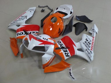 Carénage Moto CBR 600 RR 2005-2006 - Orange Blanc Repsol