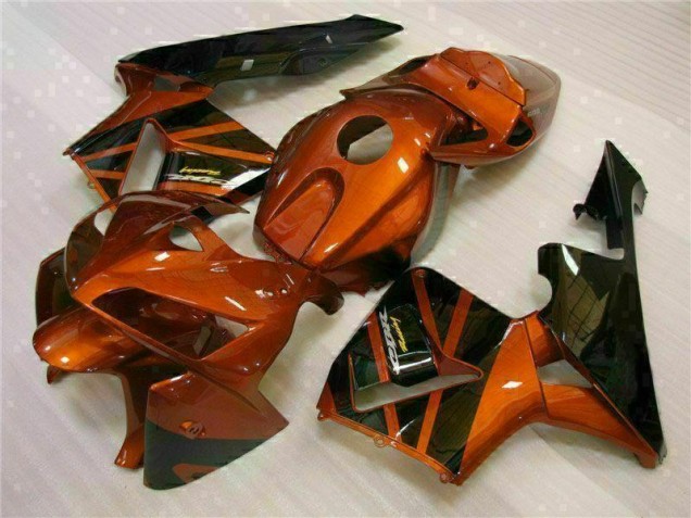 Carénage Moto CBR 600 RR 2005-2006 - Orange Noir Carénage Moto CBR 600 RR 2005-2006 - Orange Noir