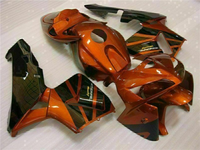 Carénage Moto CBR 600 RR 2005-2006 - Orange Noir Carénage Moto CBR 600 RR 2005-2006 - Orange Noir