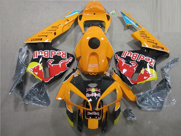 Carénage Moto CBR 600 RR 2005-2006 - Orange Noir Red Bull Carénage Moto CBR 600 RR 2005-2006 - Orange Noir Red Bull