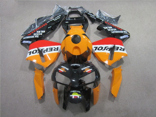 Carénage Moto CBR 600 RR 2005-2006 - Orange Noir Repsol Carénage Moto CBR 600 RR 2005-2006 - Orange Noir Repsol