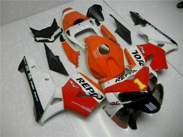 Carénage Moto CBR 600 RR 2005-2006 - Orange Repsol Carénage Moto CBR 600 RR 2005-2006 - Orange Repsol