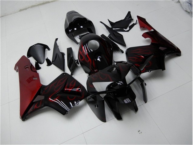 Carénage Moto CBR 600 RR 2005-2006 - Rouge Flamme Noir Carénage Moto CBR 600 RR 2005-2006 - Rouge Flamme Noir