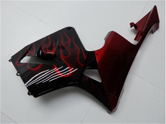 Carénage Moto CBR 600 RR 2005-2006 - Rouge Flamme Noir Carénage Moto CBR 600 RR 2005-2006 - Rouge Flamme Noir