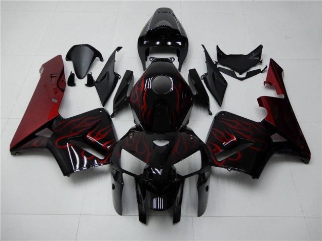 Carénage Moto CBR 600 RR 2005-2006 - Rouge Flamme Noir Carénage Moto CBR 600 RR 2005-2006 - Rouge Flamme Noir