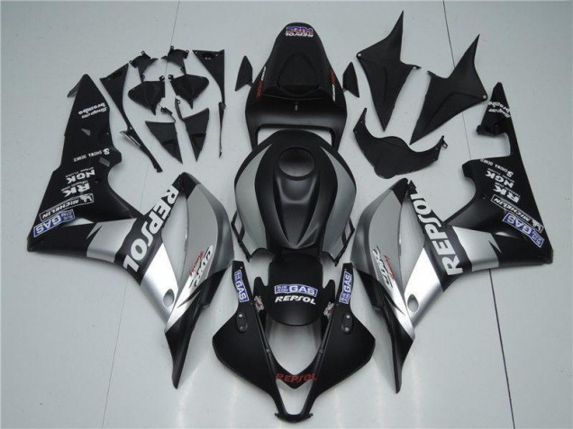 Carénage Moto CBR 600 RR 2007-2008 - Argent Repsol Noir Carénage Moto CBR 600 RR 2007-2008 - Argent Repsol Noir