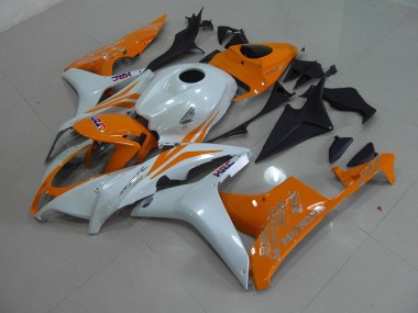 Carénage Moto CBR 600 RR 2007-2008 - Blanc Nacré Orange