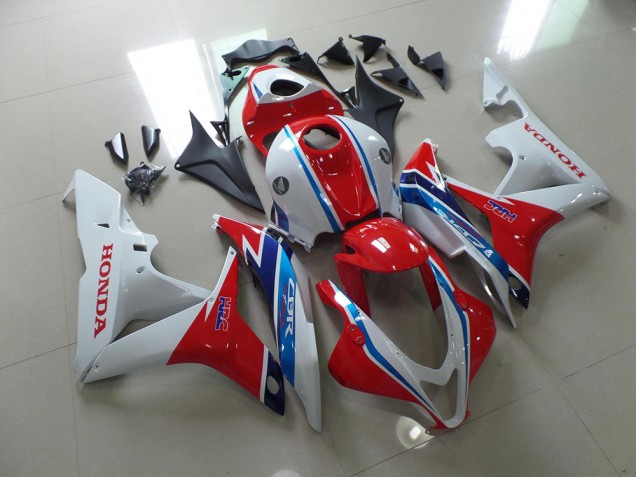 Carénage Moto CBR 600 RR 2007-2008 - Blanc Rouge Bleu HRC Carénage Moto CBR 600 RR 2007-2008 - Blanc Rouge Bleu HRC