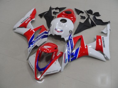 Carénage Moto CBR 600 RR 2007-2008 - Blanc Rouge Bleu Motul