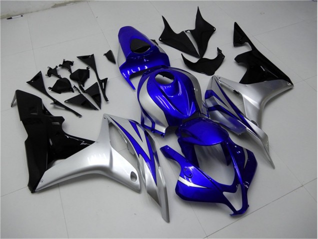 Carénage Moto CBR 600 RR 2007-2008 - Bleu Argent Noir Carénage Moto CBR 600 RR 2007-2008 - Bleu Argent Noir