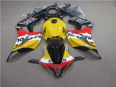 Carénage Moto CBR 600 RR 2007-2008 - Jaune Rouge Noir Repsol