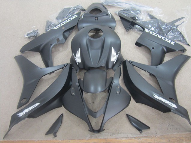 Carénage Moto CBR 600 RR 2007-2008 - Noir Blanc Décalque Carénage Moto CBR 600 RR 2007-2008 - Noir Blanc Décalque