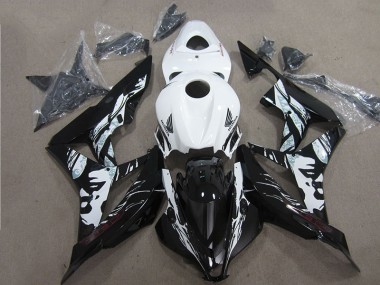 Carénage Moto CBR 600 RR 2007-2008 - Noir Blanc