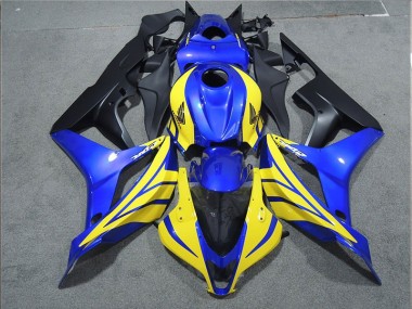 Carénage Moto CBR 600 RR 2007-2008 - Noir Bleu Jaune