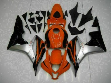 Carénage Moto CBR 600 RR 2007-2008 - Noir Rouge Argent