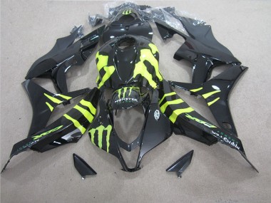 Carénage Moto CBR 600 RR 2007-2008 - Noir Vert Monster