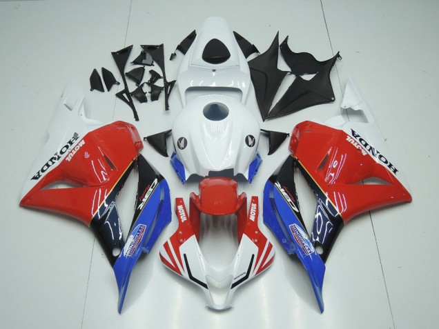 Carénage Moto CBR 600 RR 2009-2012 - Blanc Motul Rouge Bleu Carénage Moto CBR 600 RR 2009-2012 - Blanc Motul Rouge Bleu