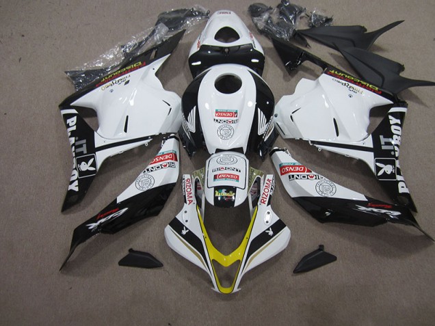 Carénage Moto CBR 600 RR 2009-2012 - Blanc Noir DENSO RIZOMA Carénage Moto CBR 600 RR 2009-2012 - Blanc Noir DENSO RIZOMA