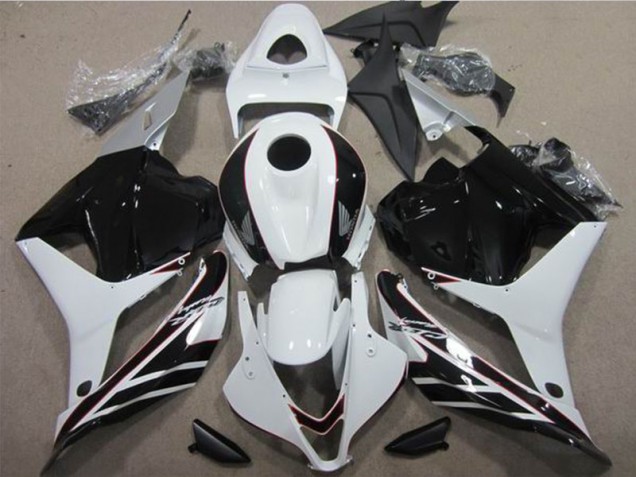 Carénage Moto CBR 600 RR 2009-2012 - Blanc Noir Carénage Moto CBR 600 RR 2009-2012 - Blanc Noir