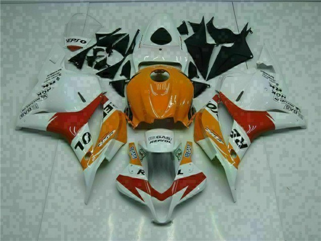Carénage Moto CBR 600 RR 2009-2012 - Blanc Orange Repsol Carénage Moto CBR 600 RR 2009-2012 - Blanc Orange Repsol