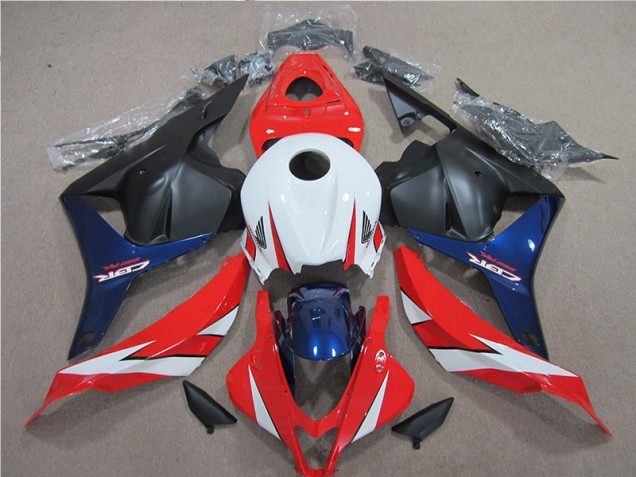 Carénage Moto CBR 600 RR 2009-2012 - Blanc Rouge Bleu Carénage Moto CBR 600 RR 2009-2012 - Blanc Rouge Bleu