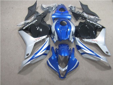 Carénage Moto CBR 600 RR 2009-2012 - Bleu Argent Noir