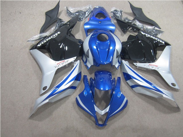 Carénage Moto CBR 600 RR 2009-2012 - Bleu Argent Noir Carénage Moto CBR 600 RR 2009-2012 - Bleu Argent Noir
