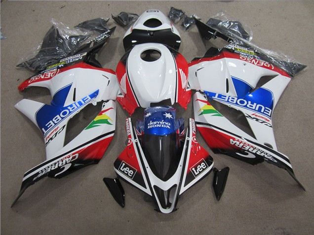 Carénage Moto CBR 600 RR 2009-2012 - Bleu Blanc EUROBET Lee Carénage Moto CBR 600 RR 2009-2012 - Bleu Blanc EUROBET Lee