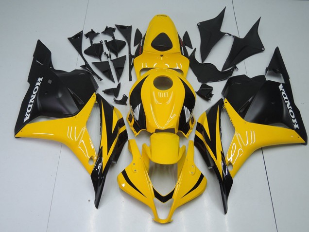 Carénage Moto CBR 600 RR 2009-2012 - Jaune Noir Carénage Moto CBR 600 RR 2009-2012 - Jaune Noir
