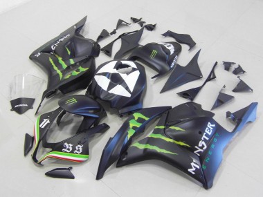 Carénage Moto CBR 600 RR 2009-2012 - Monster Noir Mat