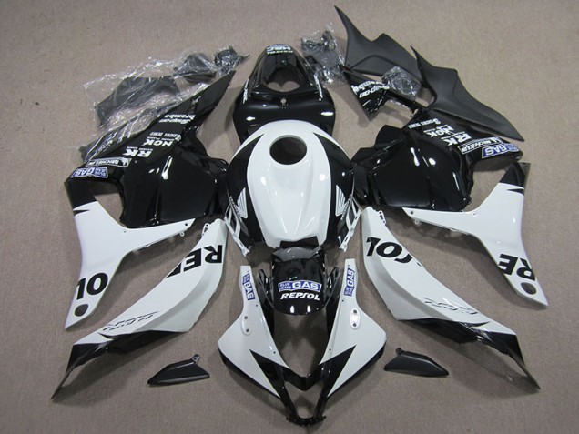 Carénage Moto CBR 600 RR 2009-2012 - Noir Blanc Repsol Carénage Moto CBR 600 RR 2009-2012 - Noir Blanc Repsol